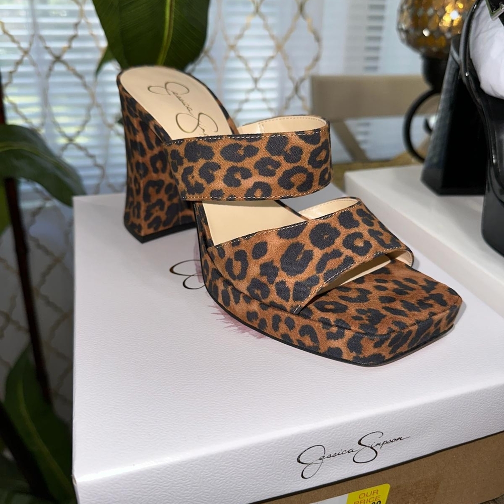 *Brand NEW* Jessica Simpson Brown Leopard Heels